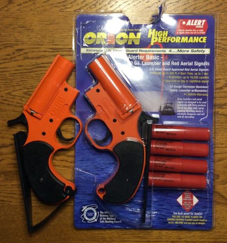 Orion alerter basic-4 &amp; olin 12 gauge signal flare launcher  exp. september 2019