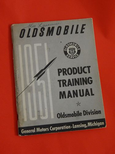 1951 oldsmobile product training manual general motors car parts gm