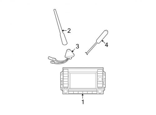 Chrysler oem chrysler gps navigation system antenna 05064187aa image 2