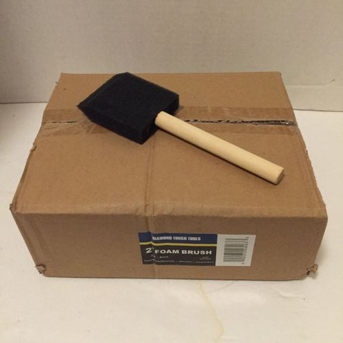 Diamond tough tools 2" foam brush, box of 36, new and unopened.