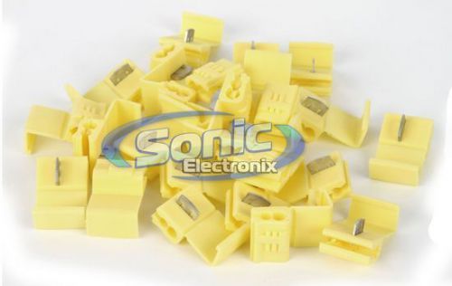 Xscorpion qs1210y 25-pack of yellow 12/10 awg gauge quick splice connectors