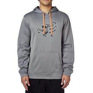 Fox racing qualifier mens pullover hoodie heather graphite/gray