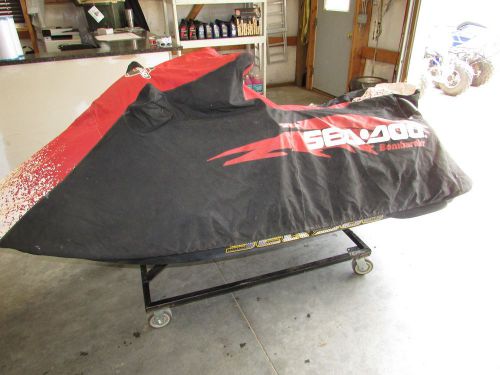 Seadoo jet ski used cover 1996 seadoo gsx cover, blk/red