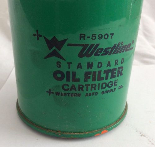 Vintage nos westline standard oil filter cartridge r-5907 western auto supply co