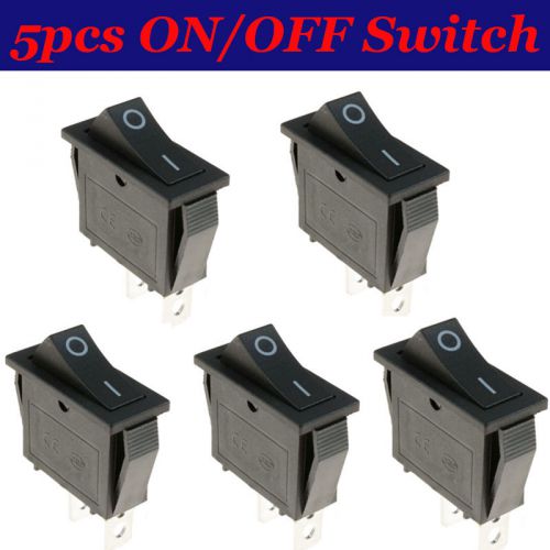 5pcs on/off rectangle long rocker switch + waterproof cover car dashboard