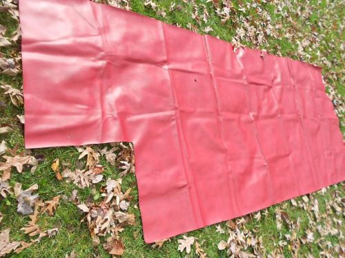 Naugahyde material, red, marine quality, 3+ yards, #116