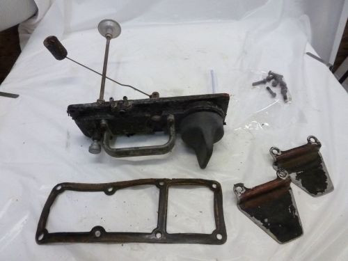 Evinrude omc 6 gal pressure gas tank housing removable brackets outboard johnson