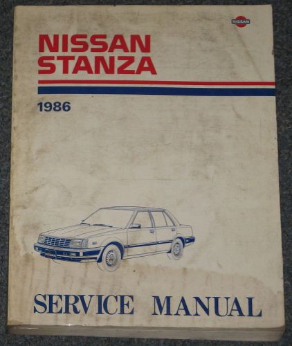 1986 nissan stanza service repair manual model t11 series