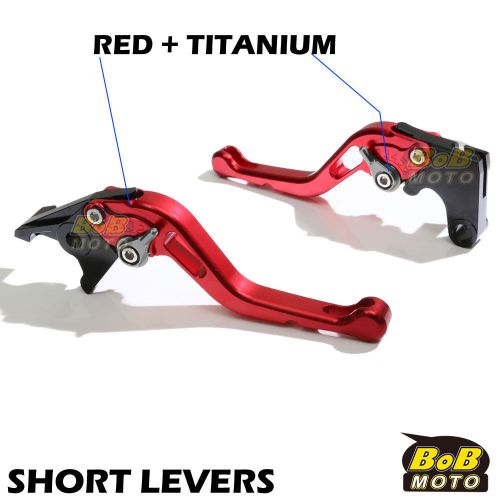 Fit triumph rocket iii classic 07-10 09 red short cnc brake clutch levers srt