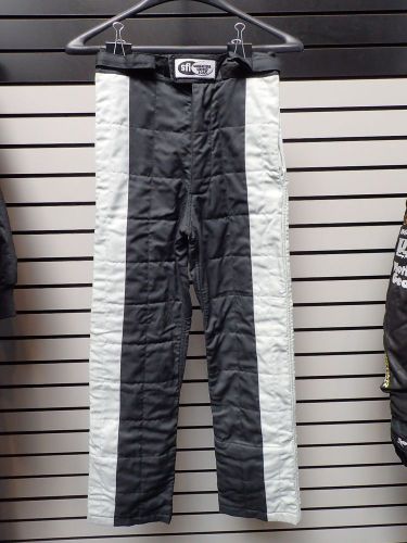 New impact racer driving suit pants small black/gray sfi 3.2a/5 23300313 usa