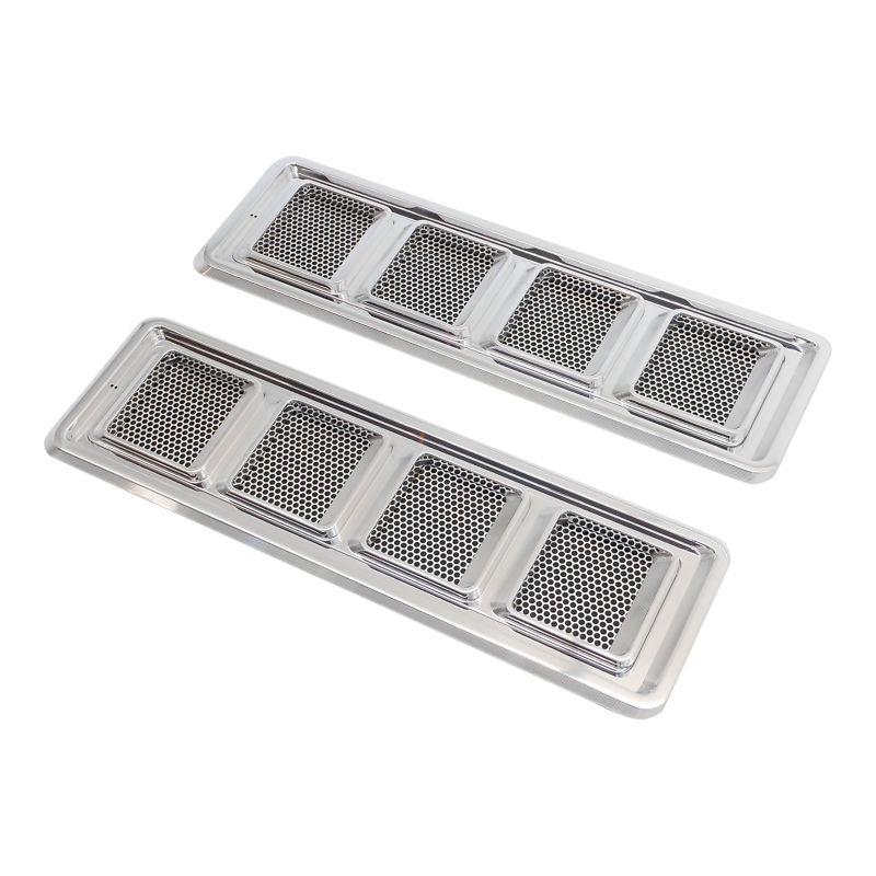 1968 1969 camaro billet ss hood inserts, polished. made in u.s.a.