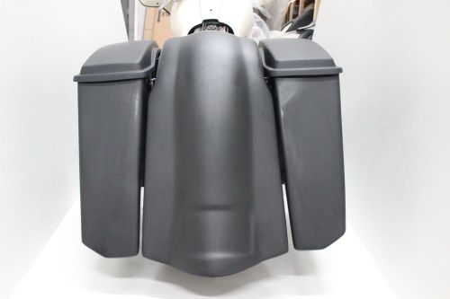 6&#034; bagger stretched extended saddlebags &amp; fender for harley davidson no cutouts