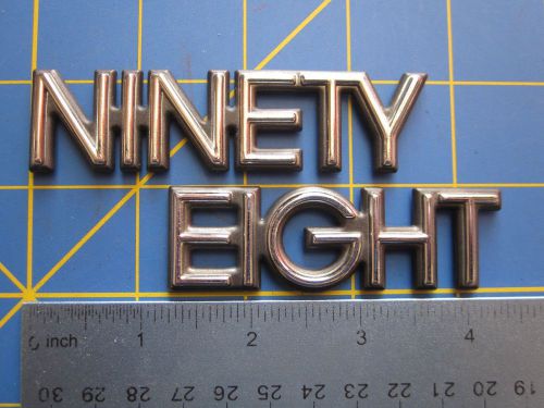 #1044 1991 - 1996 oldsmobile "ninety eight" rear fender emblems