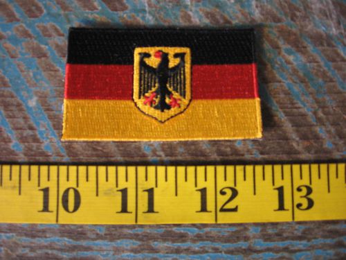 Small german flag patch bmw vw audi porsche mercedes benz amg 911 356 racing gt