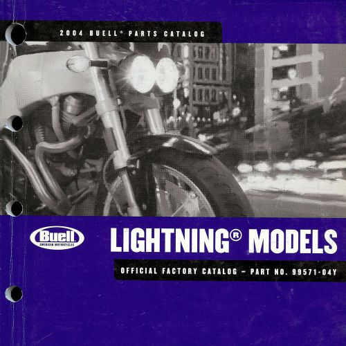 2004 buell lightning xb9s &amp; xb12s motorcycle parts catalog manual -lightning