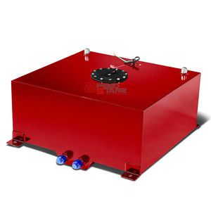 20 gallon lightweight red aluminum gas fuel cell tank+level sender 20x24x10"