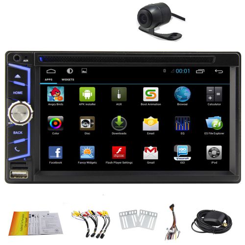 Touch screen 2 din gps navi system in-dash 6.5&#034; dvd player blueooth wifi+camera