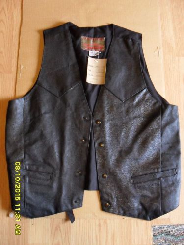 Leather vest-permit platinum