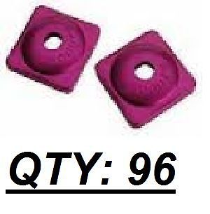 Stud-boy power plate aluminum single backers - purple - 2193-p3-ap - 96 pack