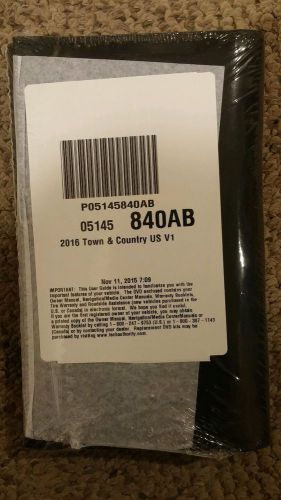 2016 chrysler town &amp; country owners manual u.s. v 1