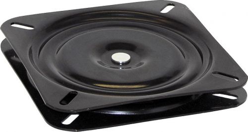 Soreline marine black powder coated 7" x 7" flat seat swivel