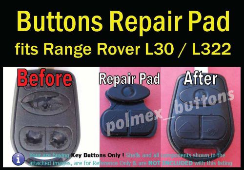 Fits range rover l322 lx8 remote key fob - 1 silicone key button repair pad