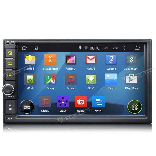 Uk stock android double 2 din 7&#034;hd car stereo gps radio w bluetooth touch screen