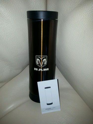 Dodge ram stainless steel tumbler coffee travel mug cup mopar ram logo brown new