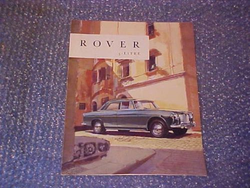 Rover 3-litre brochure 1961.