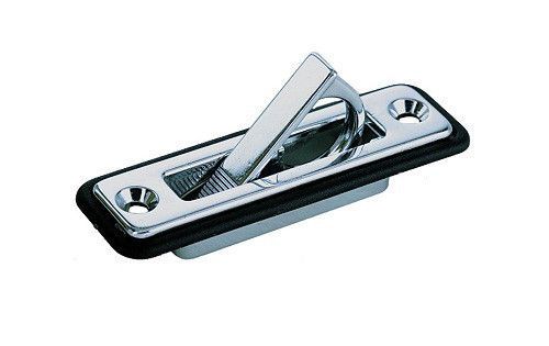 Perko 1221dp0chr 3/4" x 3-1/4" chrome plated zinc spring loaded flush ring pull