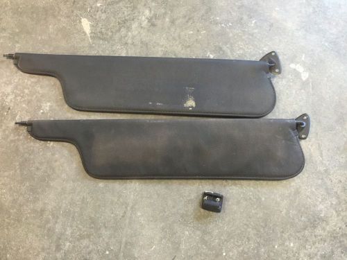 1973-74-75-76-77-78-1979 ford truck pickup flat black sun visors w/center clip