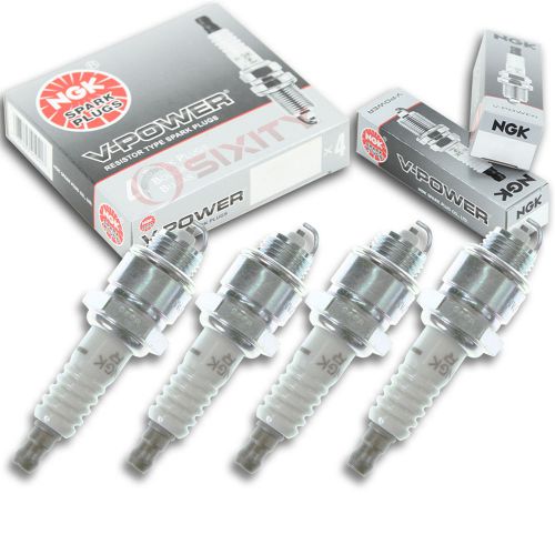 4pcs universal sabre 198 cid ngk v-power spark plugs 140 hp kit set engine qd