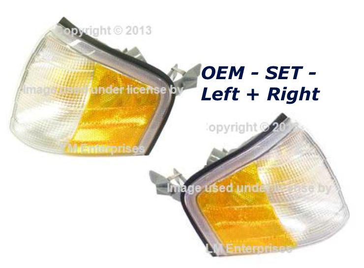 Purchase MERCEDES oem Turn Signal Light Lens FRONT SET w202 c220 c230