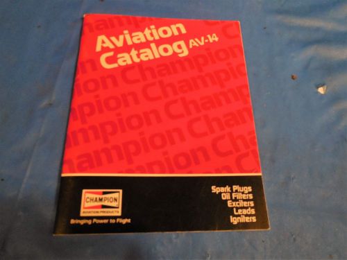 1993 champion aviation original 51 page catalog #av-14!!