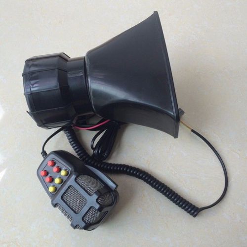 The car or motorcycle warning siren alarm police ambulance loudspeaker with mic