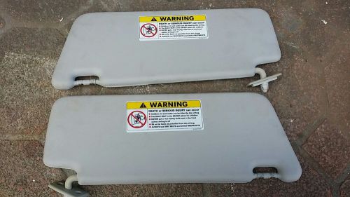 98-02 mercedes benz clk430 convertible grey sun visor set oem