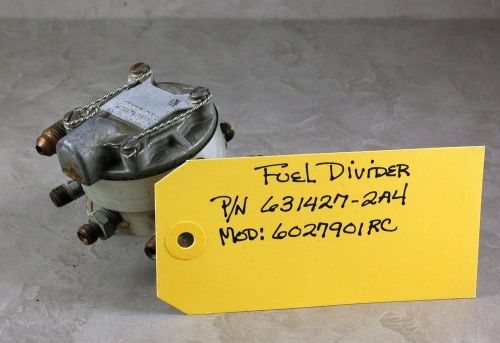 Continental  aircraft engine fuel flow divider p/n 631427-2a4