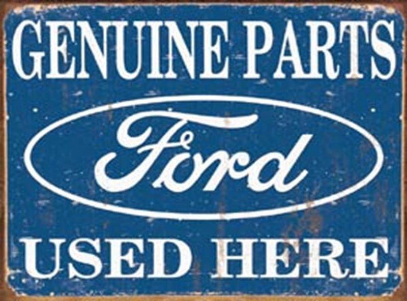 Genuine ford parts sold here vintage new old look steel sign "free shipping!!!"