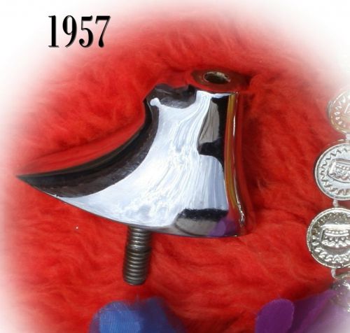 Corvette 1957 dash mirror base chrome mirror screws into