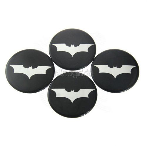 4pcs 60mm batman alloy decals car wheel center cap rim hub sticker emblem badge
