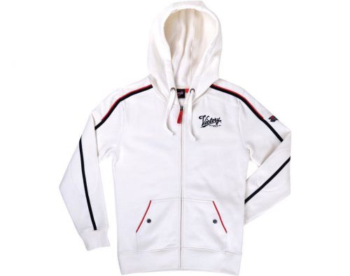 Women's script logo hoodie - white by victory motorcycles®  #2863806