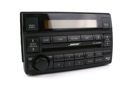 Bose 6 disc cd player changer radio am/fm stereo 05 06 altima oem 28185 zb20b