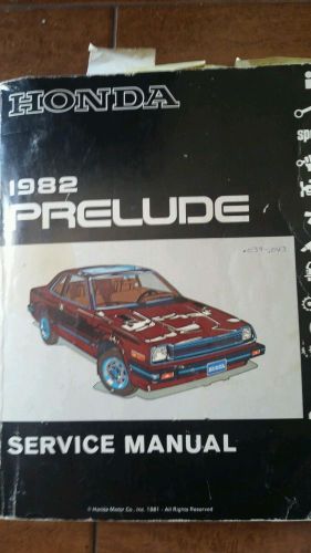 1982 honda prelude  oem factory dealership service repair shop manual