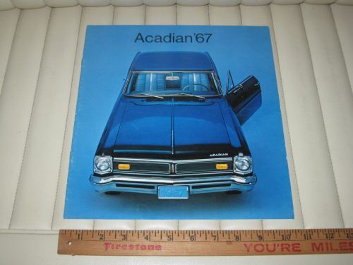 1967 pontiac acadian catalog sales brochure cdn rare