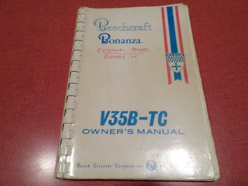 Beechcraft bonanza v35b-tc owner&#039;s manual