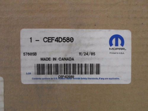 Mopar oem heated seat kit cushion and back cef4d580 - new