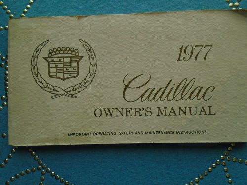 Cadillac owners manuel 110 pages fair condition price  $18.00 free shipping