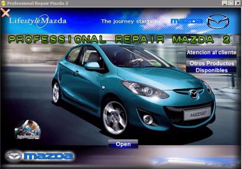 Workshop manual / repair manual professional mazda 2 2007-2013