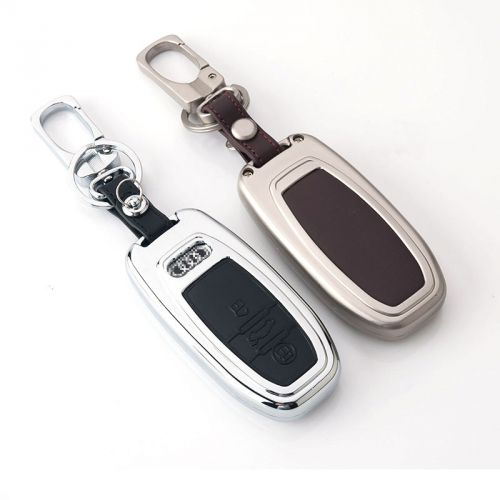 Aluminum car key shell for audi a4l a5 a6l a7 a8 q5 sq5 s5 s6 s7 s8 rs5 rs7