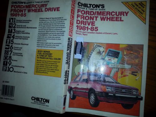 Chilton ford/mercury front wheel drive 1981-85 repair manual